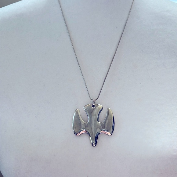 Retired James Avery Sterling descending dove pendant with...